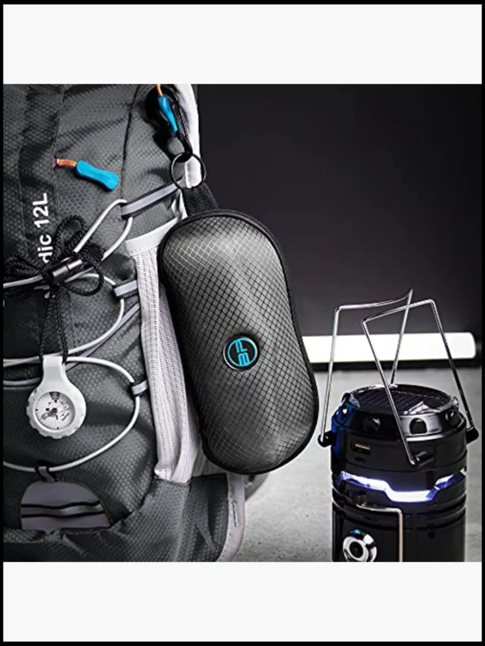 Semi-Hard EVA Sunglasses Case with Metal Belt Clip